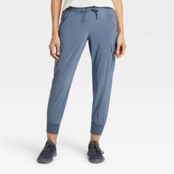 Womens Stretch Woven Cargo Pants - All in Motion - Dusty Blue - Picture 3 of 3